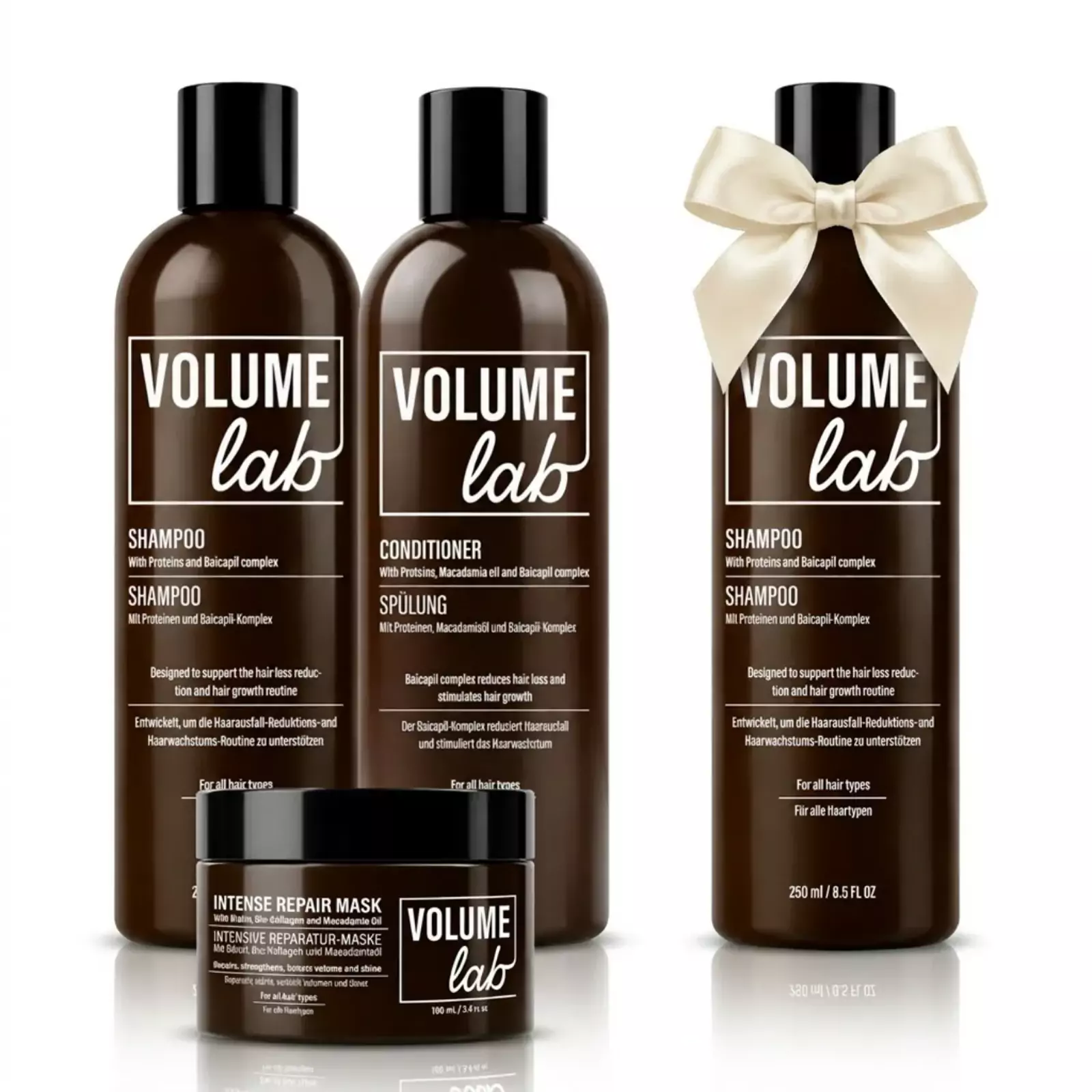 Kevätale! Volume Lab -sarja: Shampoo, Hiusbalsami, Hiusnaamio + LAHJA: Shampoo Kevätale! Volume Lab -sarja: Shampoo, Hiusbalsami, Hiusnaamio + LAHJA: Shampoo